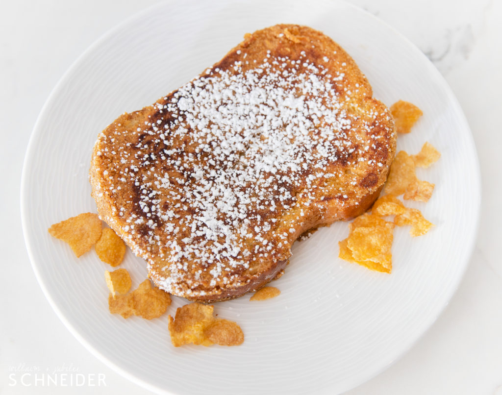 Corn Flake Crusted French Toast Jubilee & William Schneider