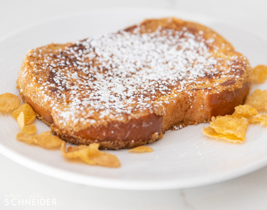 Corn Flake Crusted French Toast Jubilee & William Schneider